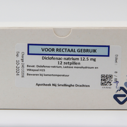 DICLOFENAC NATRIUM ZETPIL 12,5MG NSZ2